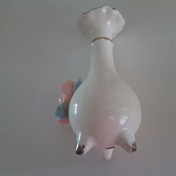 Vintage 3-Piece Porcelain Vanity Set 1950's **AS IS** - Picture 8 of 16